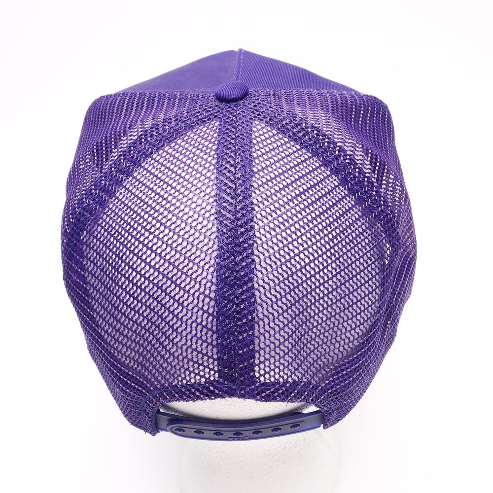 Rare Vtg Shank Racing #51 Embroidered Snapback Mesh Trucker Rope Cap Purple - Picture 6 of 9